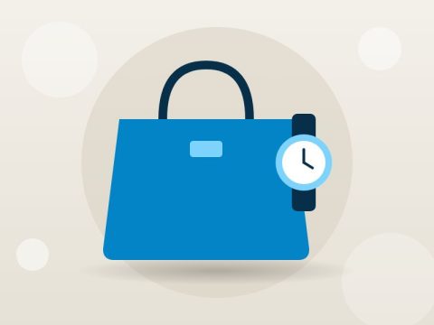 Fossil Gen 6 + Michael Kors handbag