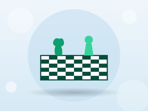Wooden chess board with weighted pieces