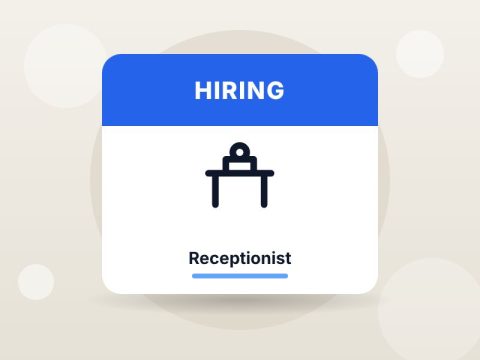 Front desk executive for dental clinic