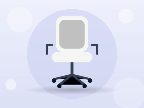 Ergonomic mesh office chair with headrest